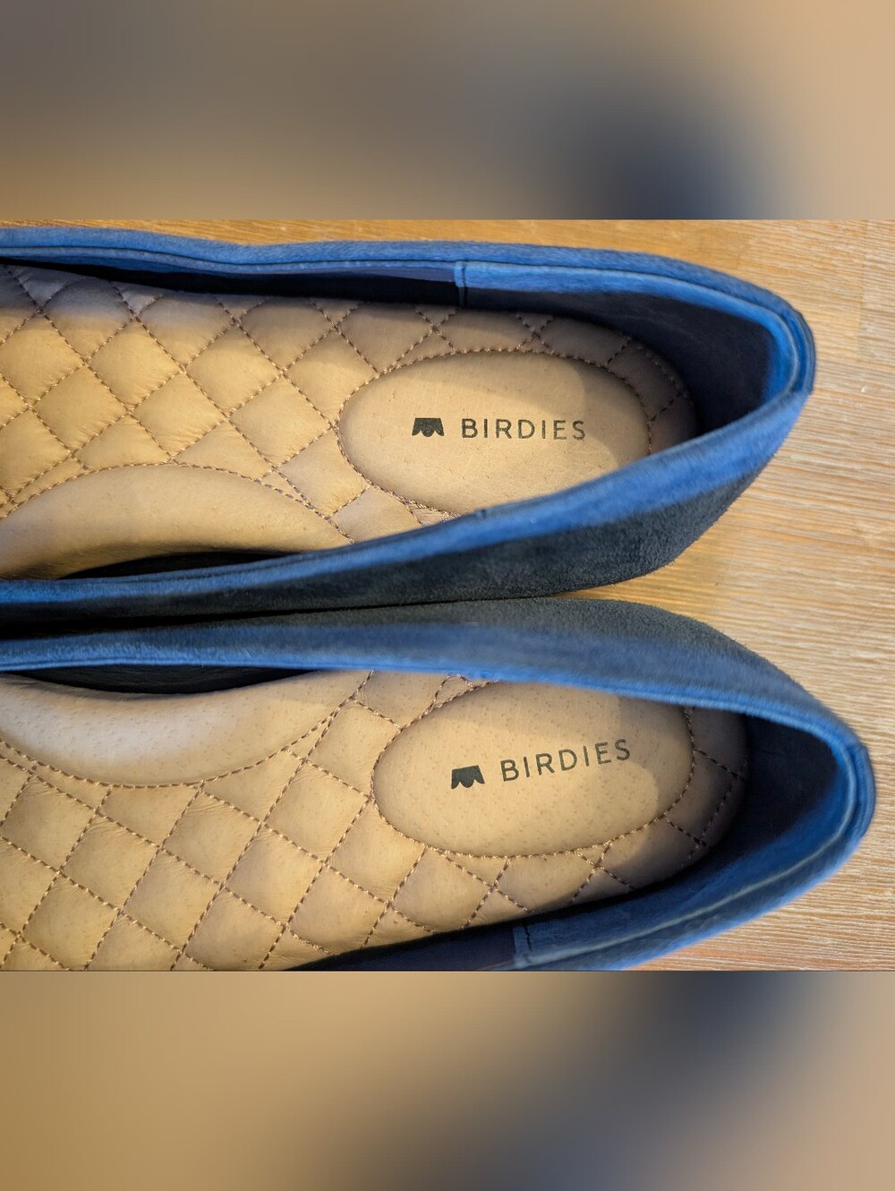 Birdies "The Goldfinch" Blue Suede Pointed Toe Flats - Size 7.5 - Picture 6 of 6
